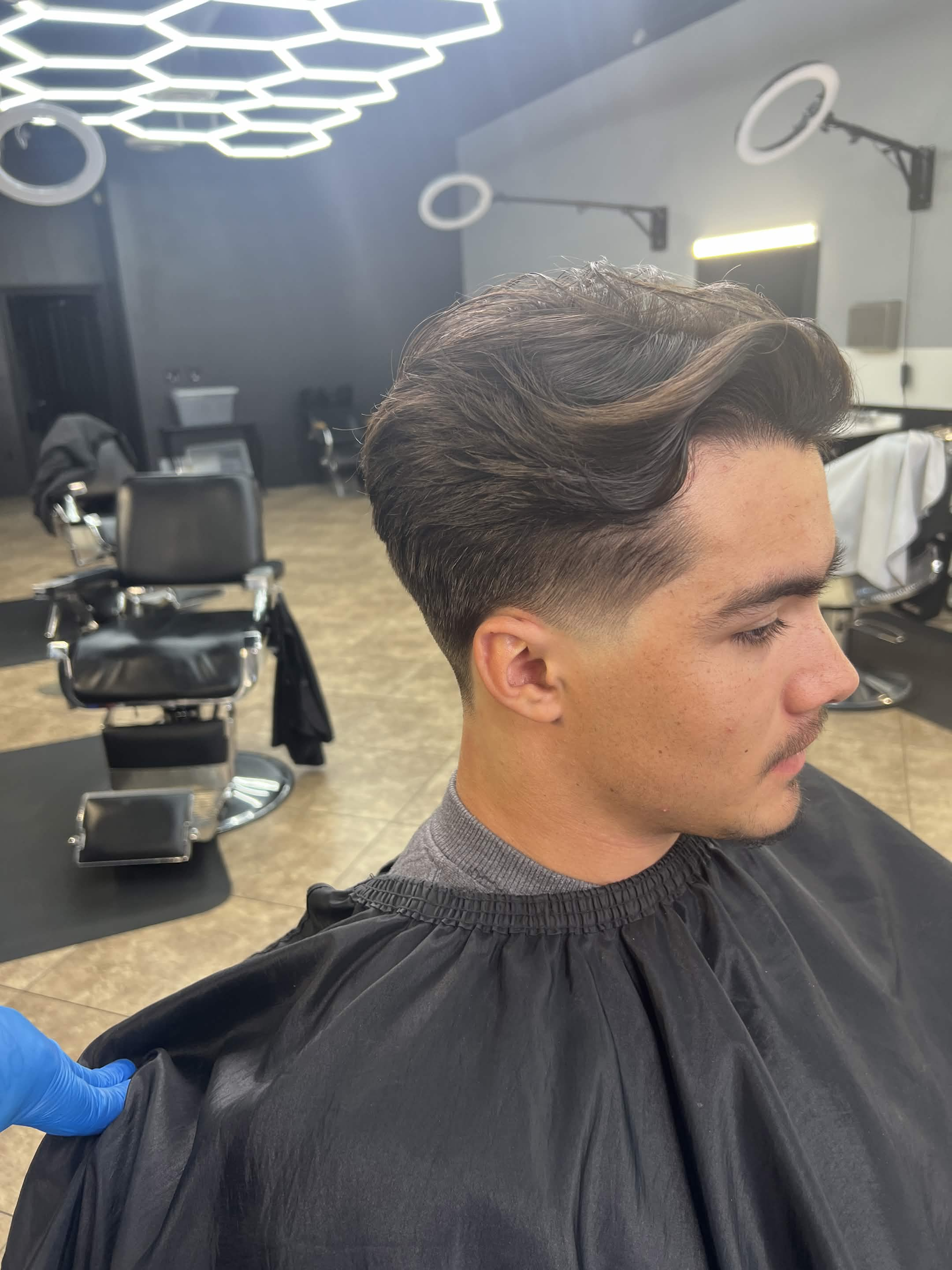 Fresh fade haircut at The Valley Barbers